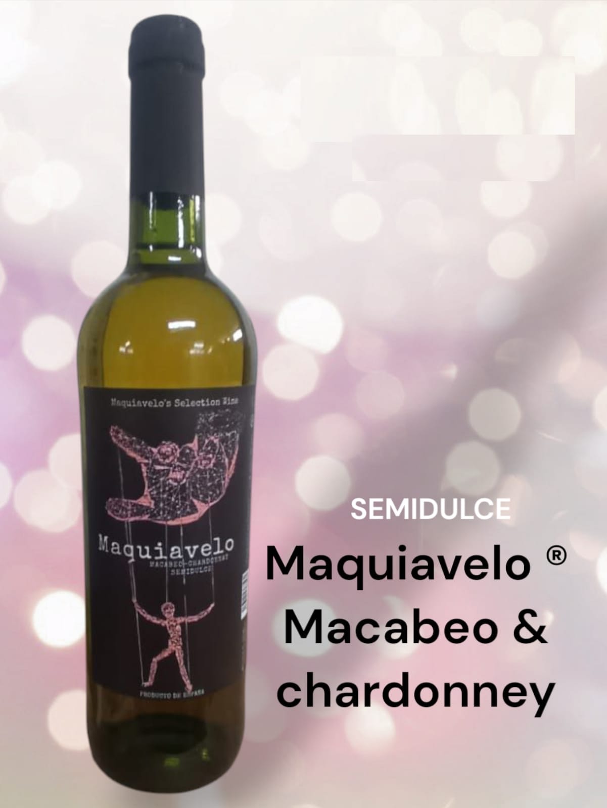 Maquiavelo Selection Line hvidvin Macabeo og Chardonnay